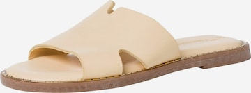 TAMARIS Mules in Yellow: front