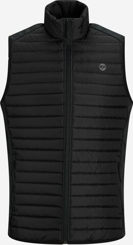 Jack & Jones Plus Vest in Black: front