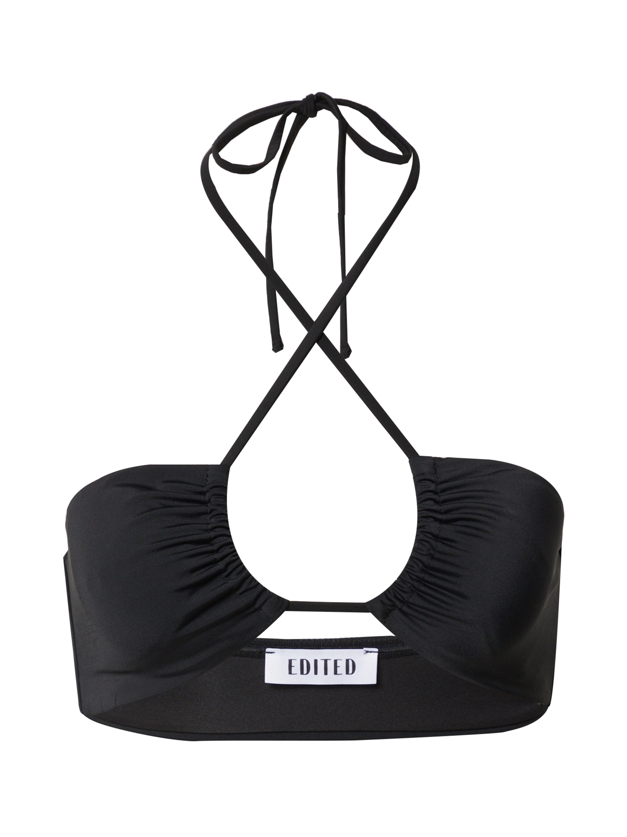 EDITED Triangle Bikini top 'Hulda' in Black: front