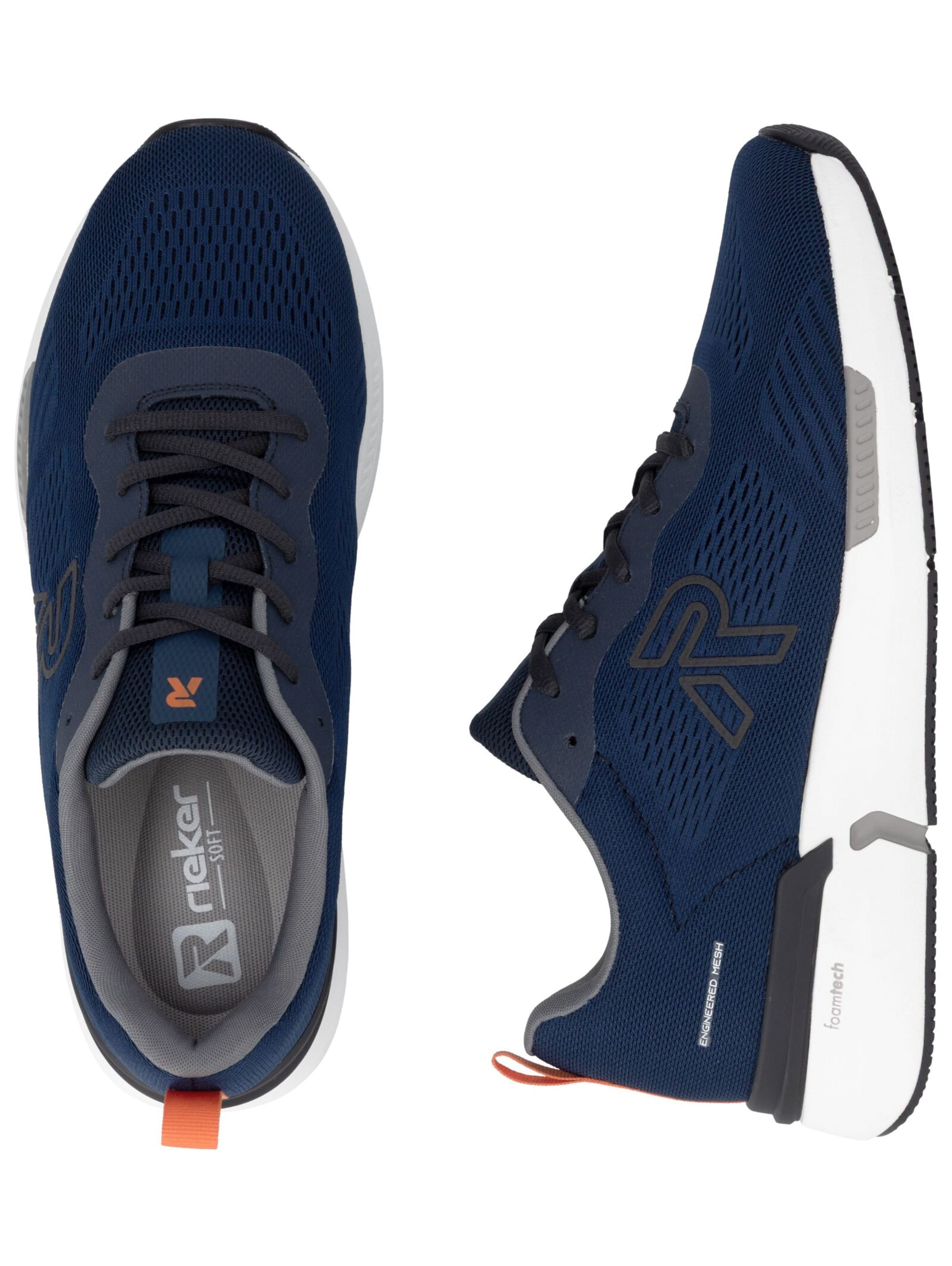 Baskets basses Rieker en bleu