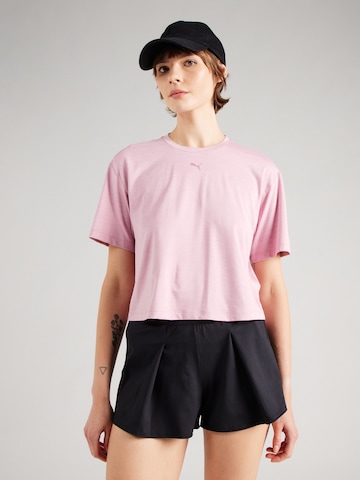 PUMA - Camisa funcionais 'CLOUDSPUN' em rosa: frente