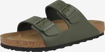 BIRKENSTOCK - Sandália ' Arizona Naturleder normal ' em verde: frente