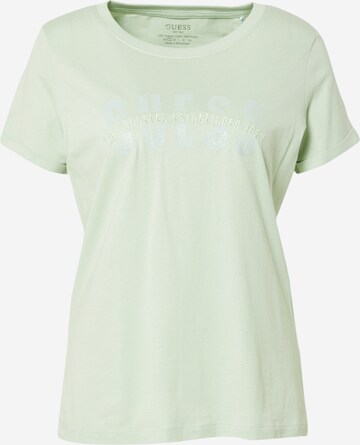 GUESS - Camisa 'AGATA' em verde: frente