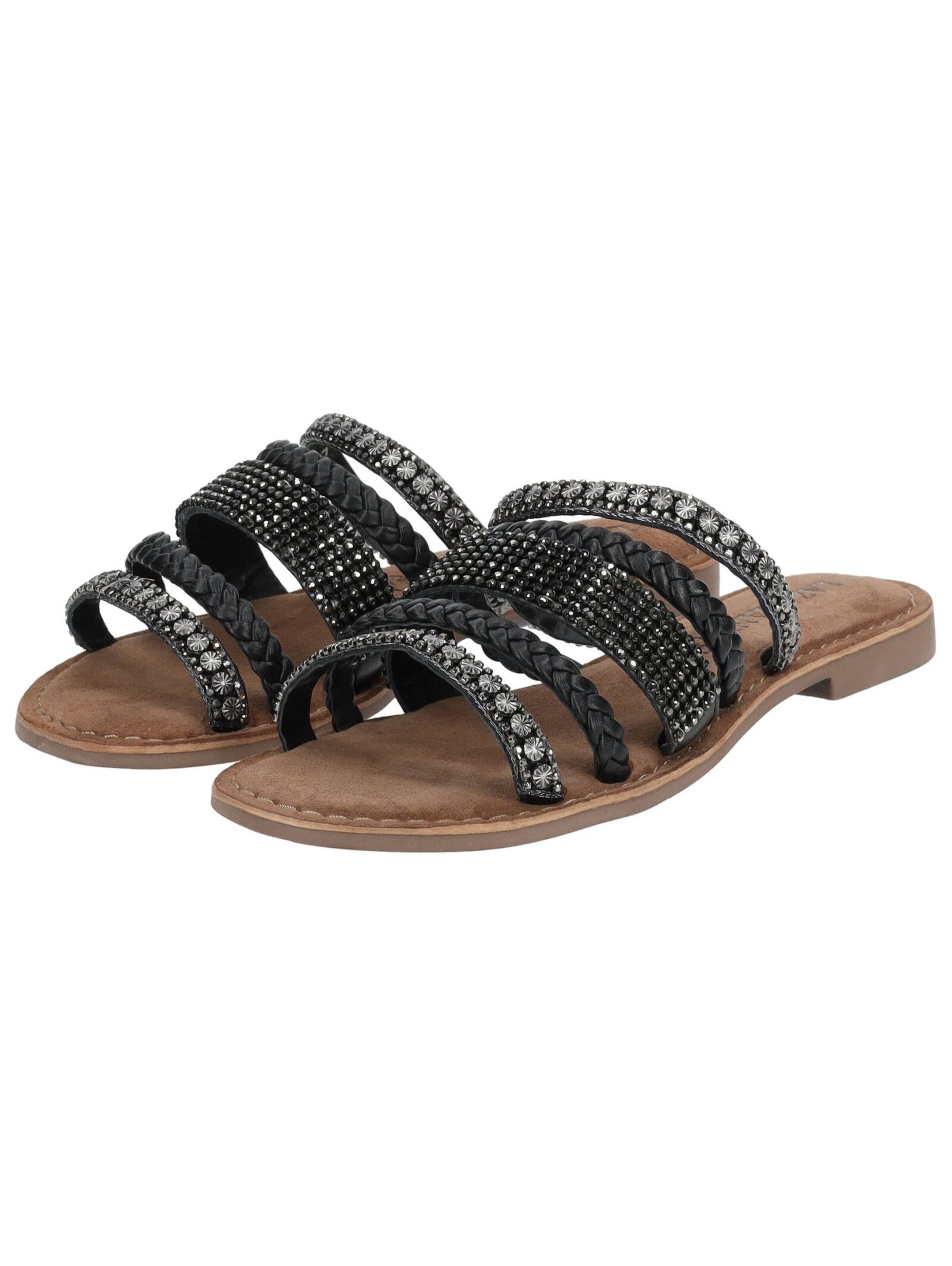 LAZAMANI Mules in Black