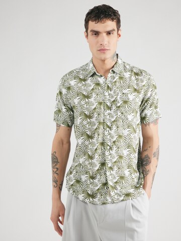 BLEND Regular fit Button Up Shirt 'HADIM' in Green: front