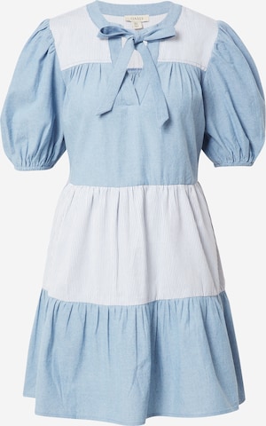 Robe-chemise Oasis en bleu : devant