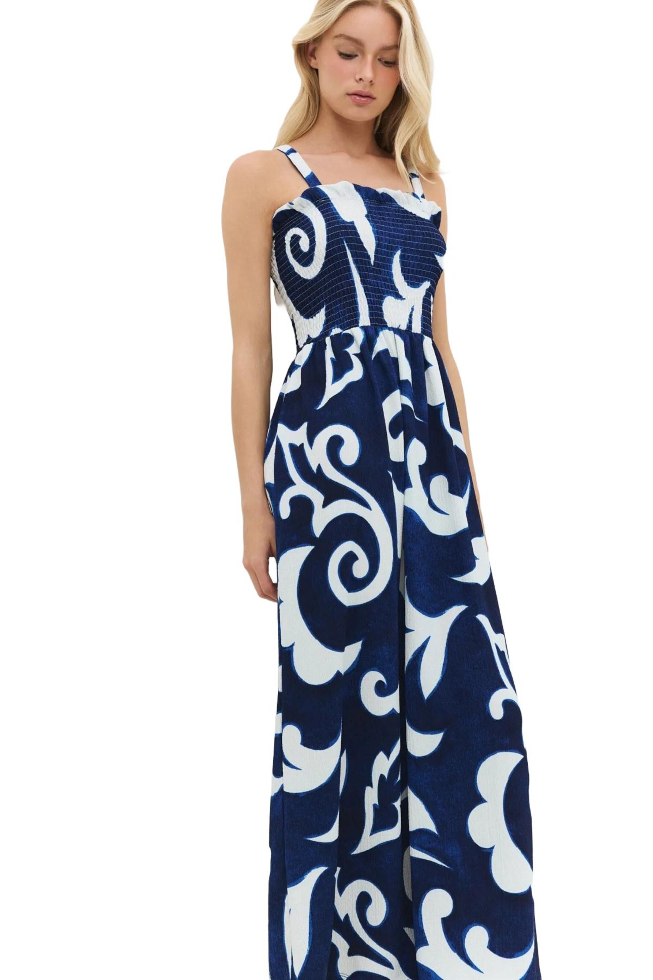 Robe No Matter What en bleu : devant