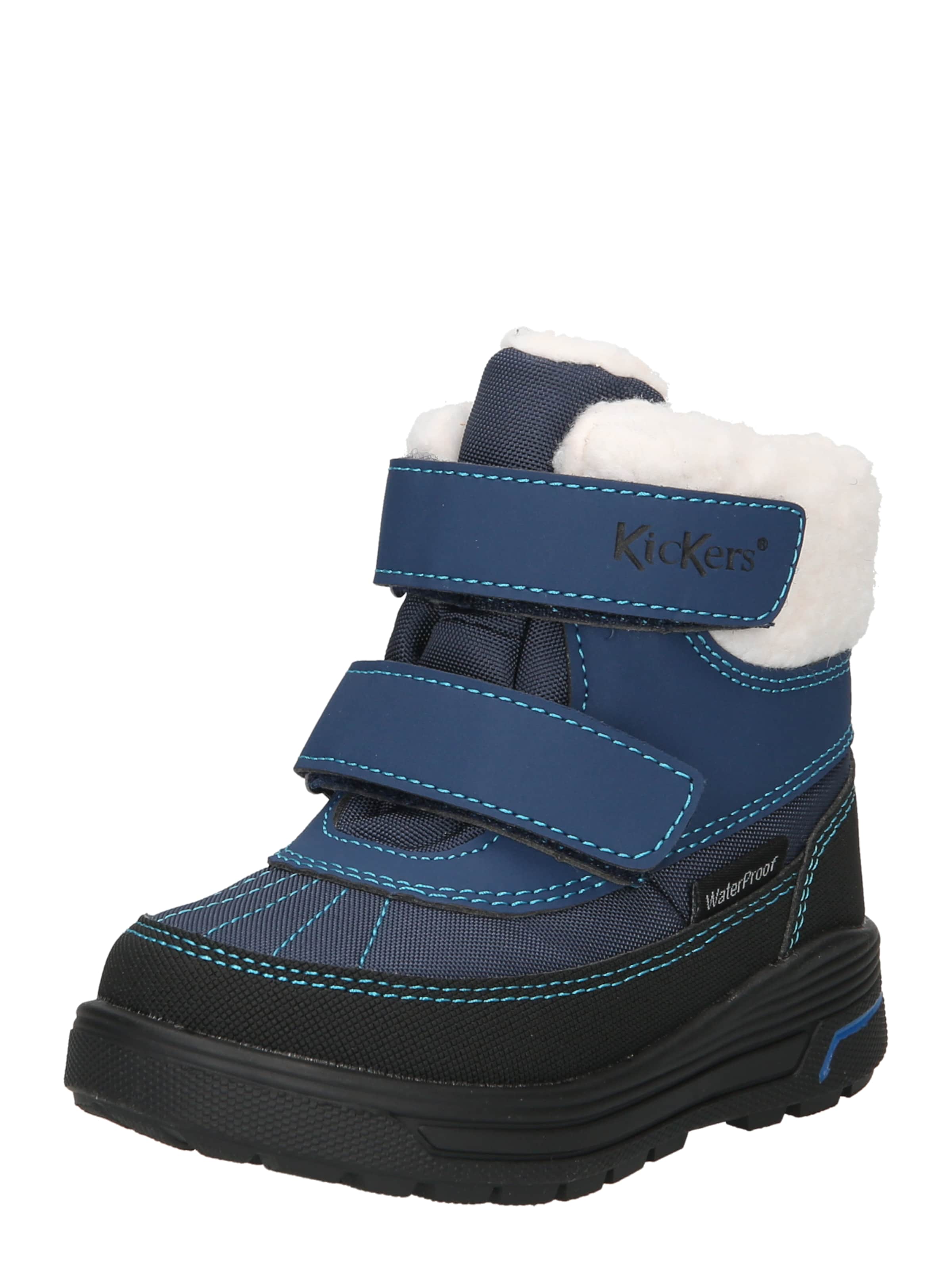 Kickers Laarzen in Blauw: voorkant