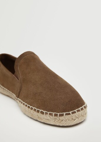 MANGO MAN Espadrilles 'Yute' in Brown