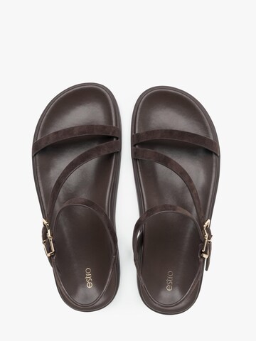 Estro Sandaal '917-12-1' in Bruin