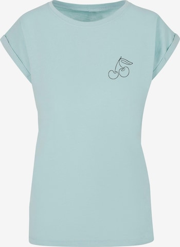 Merchcode T-Shirt 'Cherry' in Blau: Vorderseite