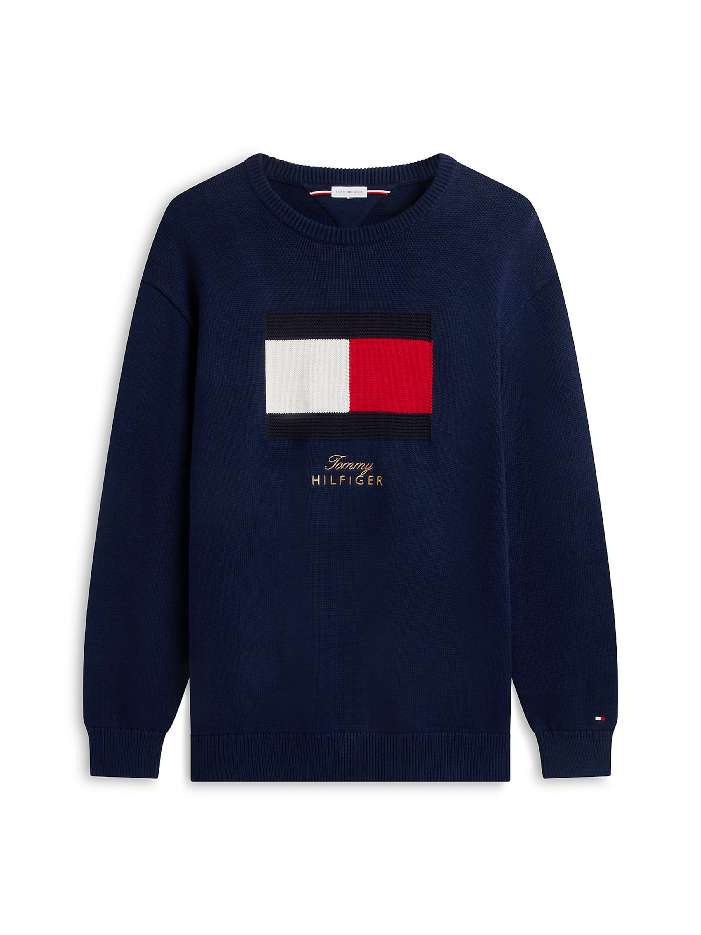 Pull-over TOMMY HILFIGER en bleu : devant