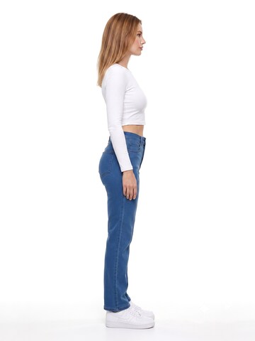 ESRA Regular Jeans 'Straight Leg Jeans aus extra weicher Baumwolle'‌‌‌‌‌‌‌‌ in Blau