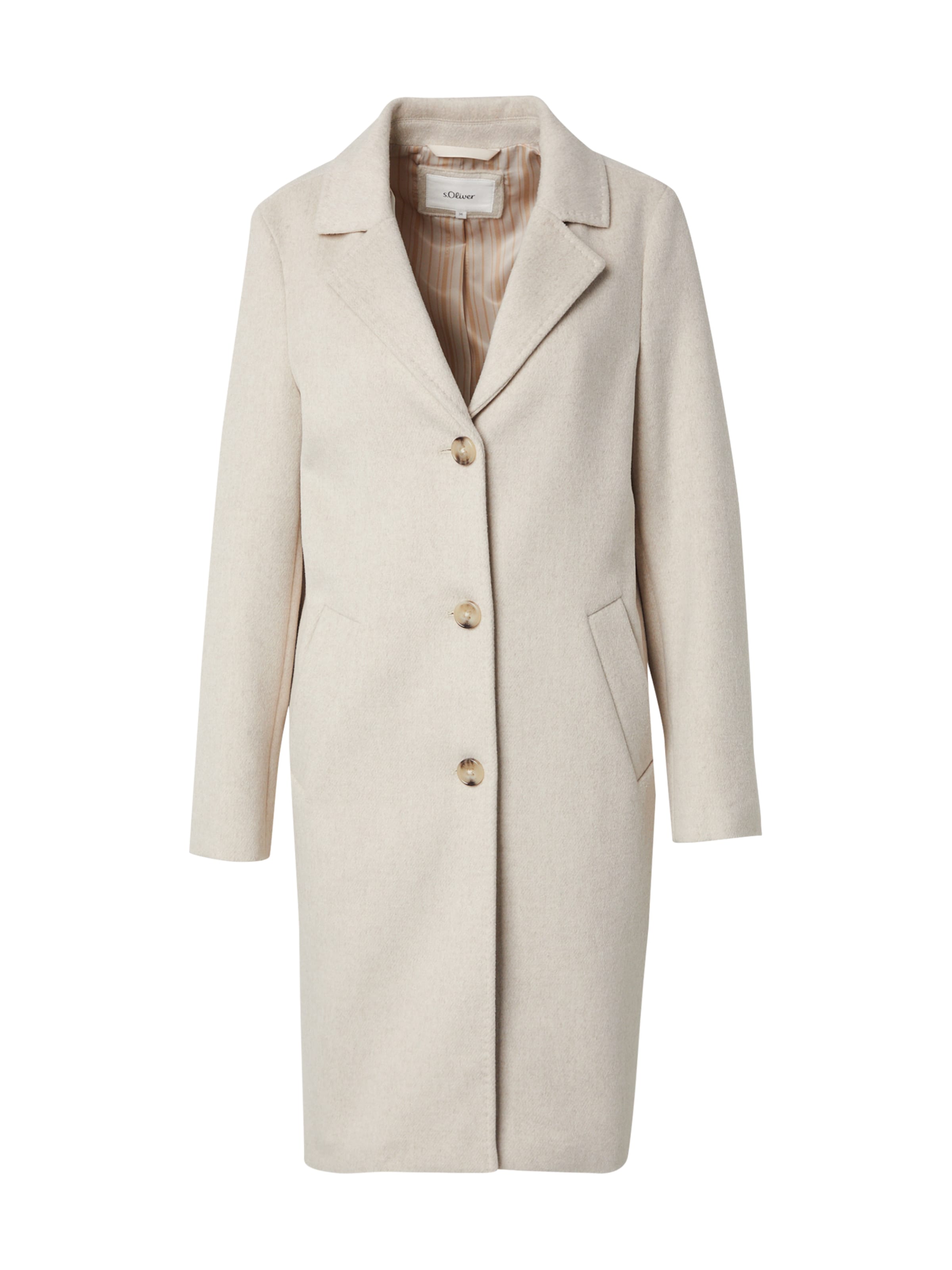 s.Oliver Tussenmantel in Beige: voorkant