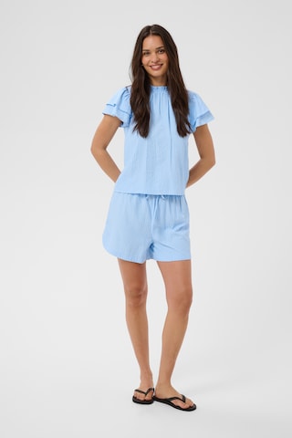Loosefit Pantalon 'Floor' Kaffe en bleu : devant