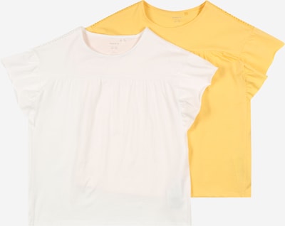 NAME IT Shirt 'Dagil' in de kleur Safraan / Wit, Productweergave