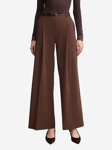 Dilvin Wide leg Broek 'Hose' in Bruin
