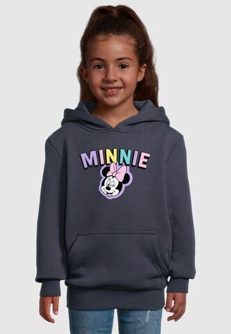 Sweat-shirt 'Minnie Mouse - Rainbow' ABSOLUTE CULT en bleu : devant