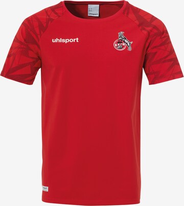 UHLSPORT T-Shirt '1.FC Köln' in Rot: predná strana