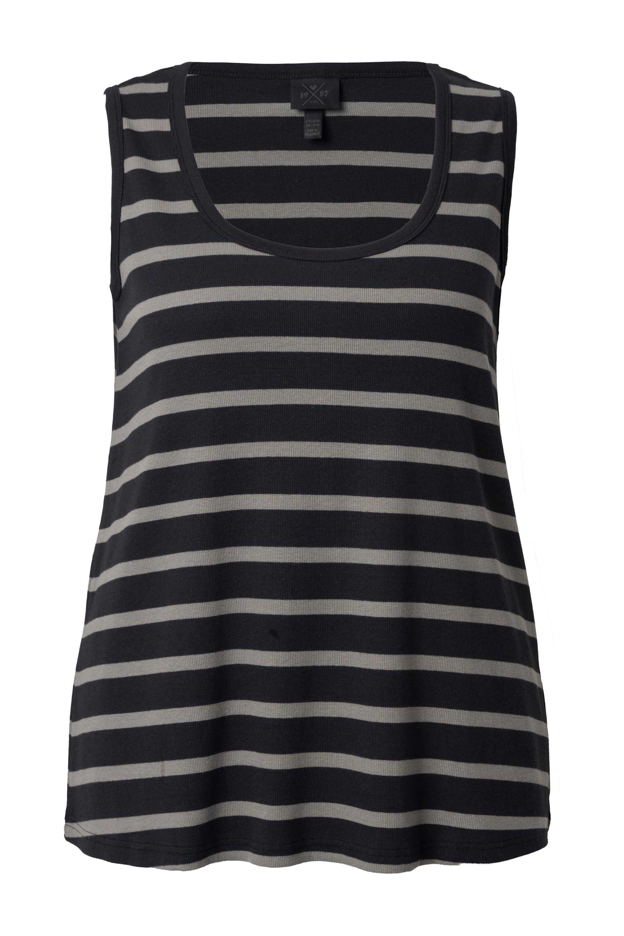 Ulla Popken Top in Schwarz: Vorderseite