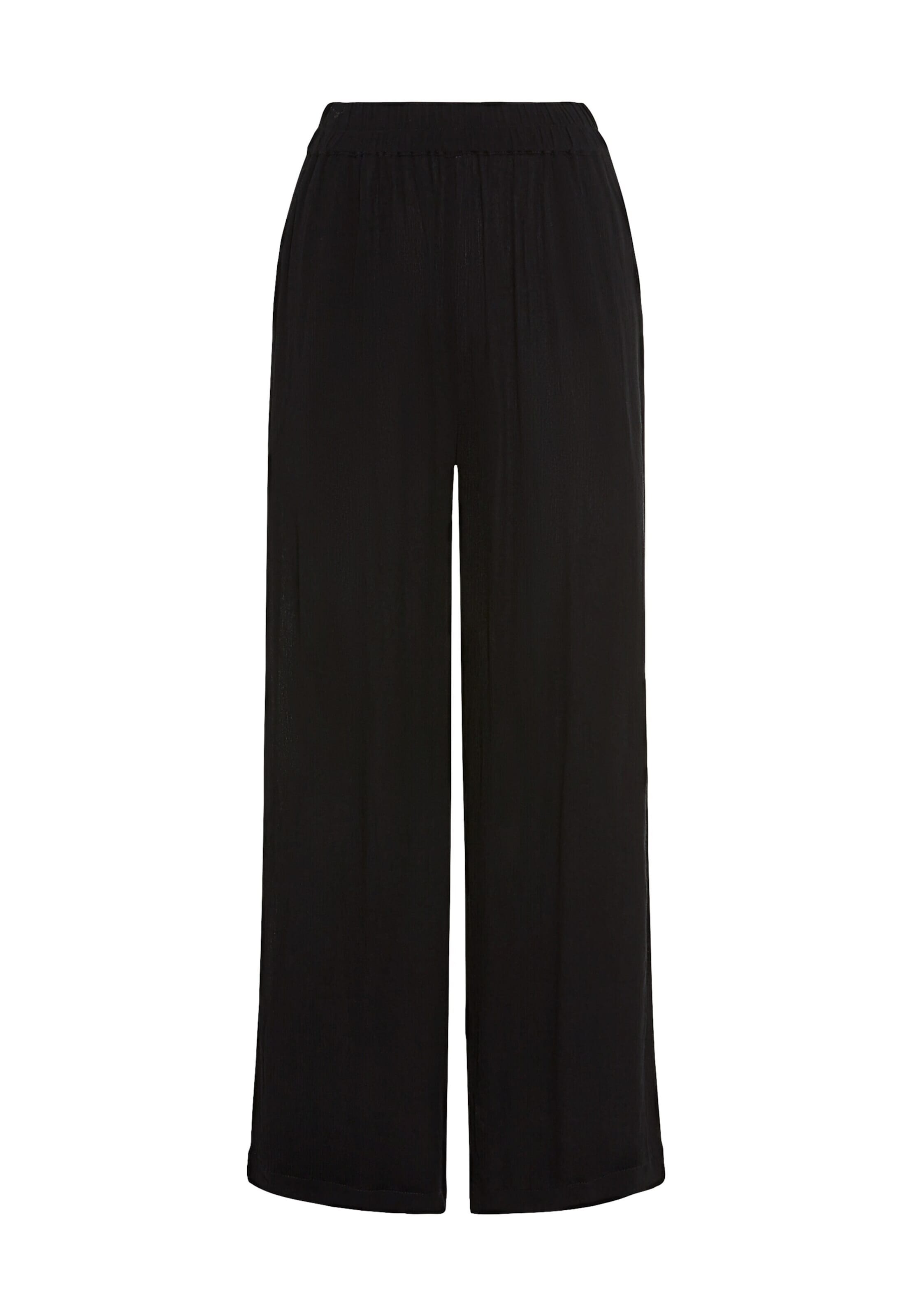 Wide leg Pantaloni de la LSCN by LASCANA pe negru: față