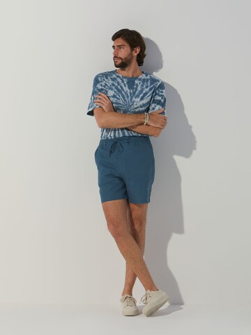 ABOUT YOU x Alvaro Soler Regular Broek 'Xaver' in Blauw