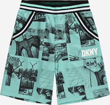 DKNY - Regular Calças em verde: frente