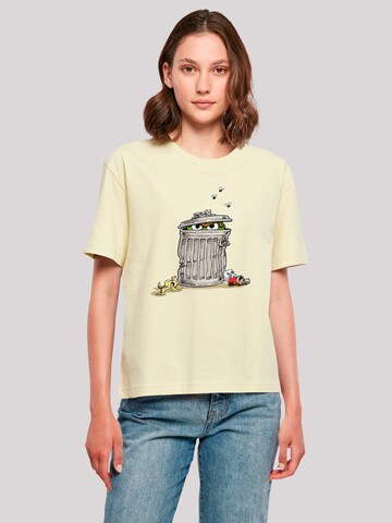 T-shirt 'Sesame Street Oscar' F4NT4STIC en jaune : devant
