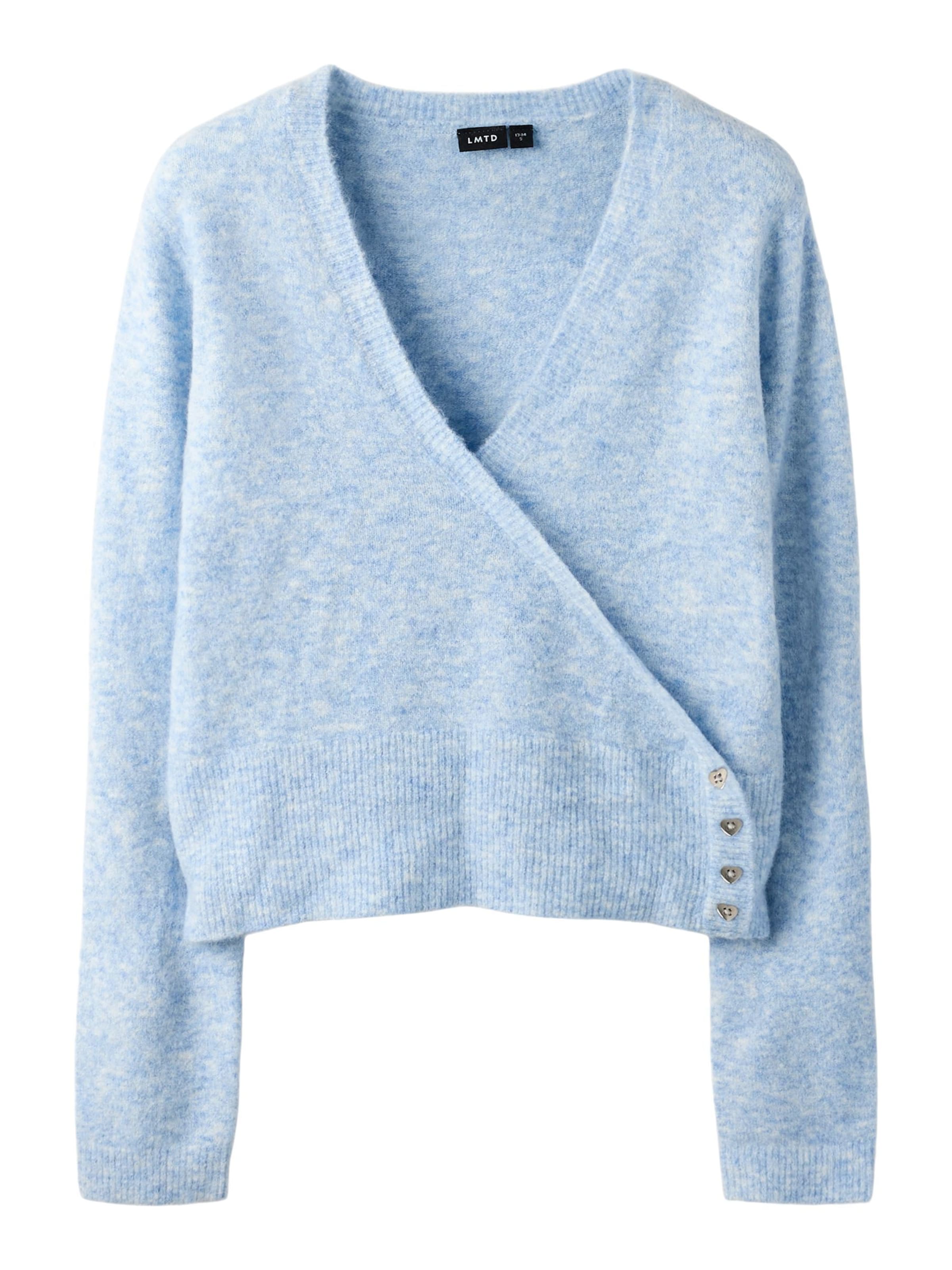 LMTD Cardigan en bleu, Vue avec produit