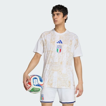 ADIDAS PERFORMANCE - Camisa funcionais 'Italien 26 Pre-Match' em branco: frente