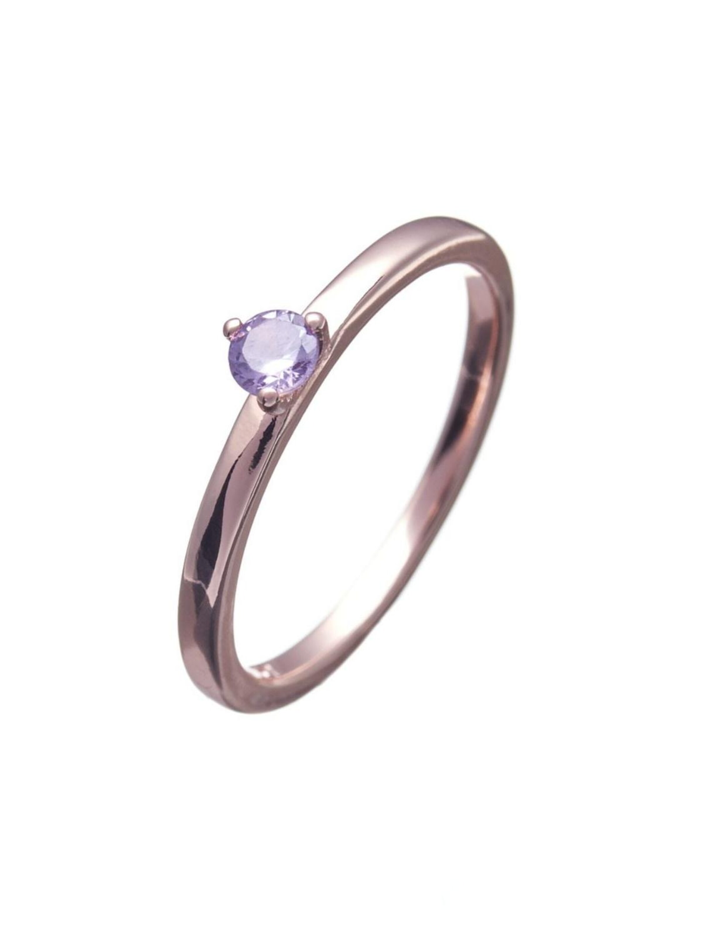 THE GEM STORIES JEWELRY - Anillo 'Rose Gold Ring with Colourful Crystals' en Mezcla de colores