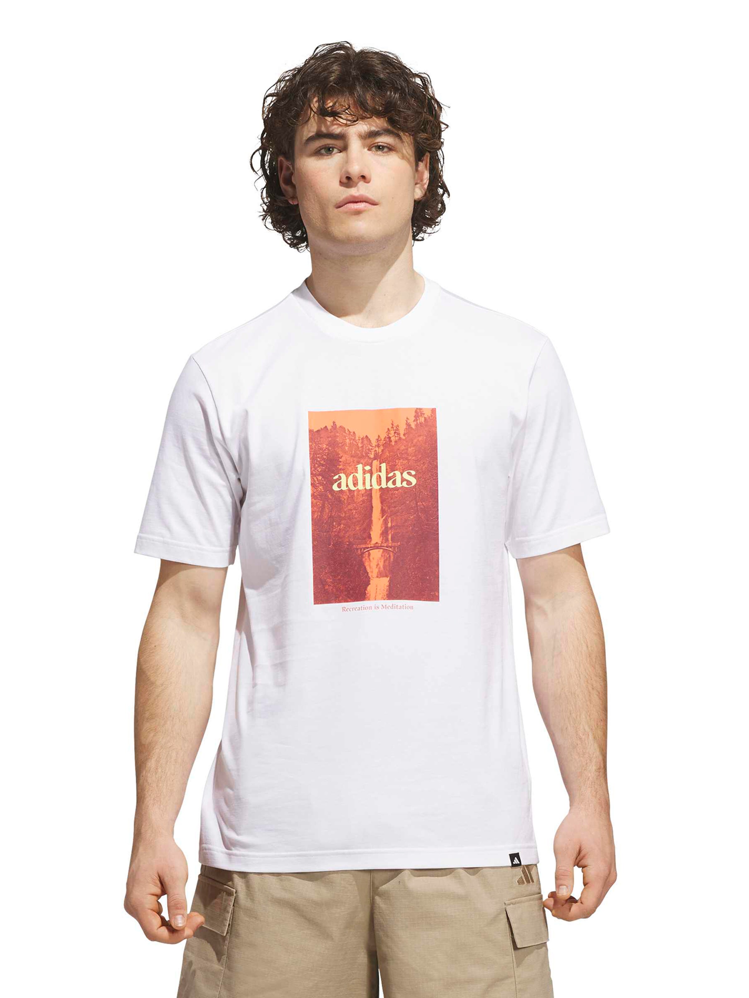ADIDAS SPORTSWEAR - Camiseta funcional 'OUTSD FALLS' en blanco: frente