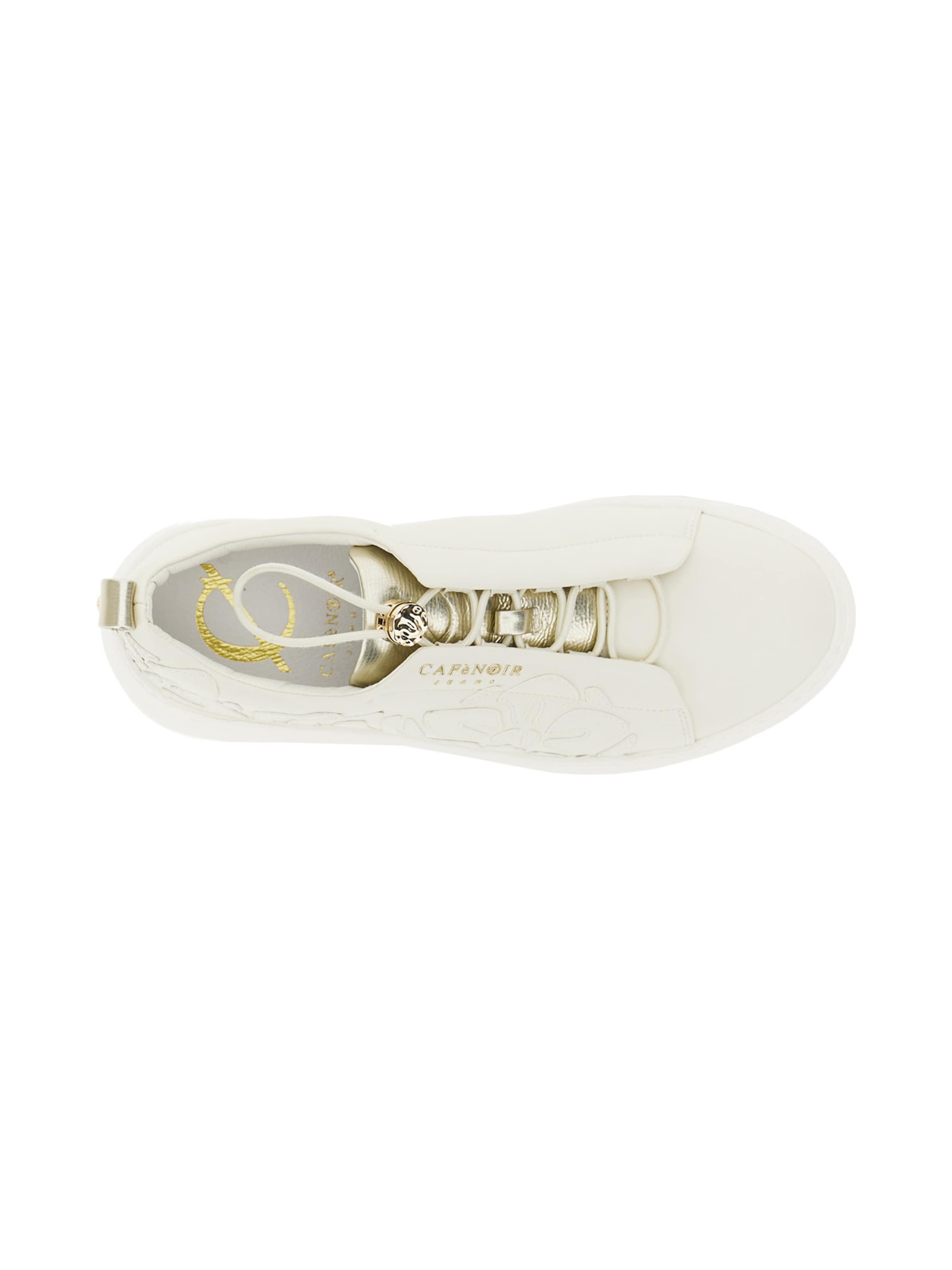 CAFè NOIR Platform trainers in White