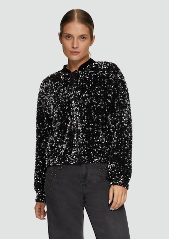 s.Oliver BLACK LABEL Between-season jacket in Black: front