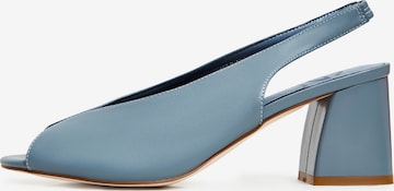 CESARE GASPARI Slingpumps in Blau: predná strana