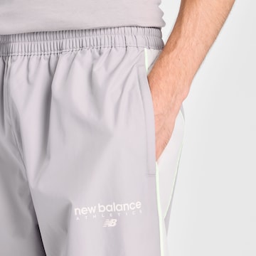 new balance Wide leg Sportbroek 'Trackside Woven Pant' in Grijs