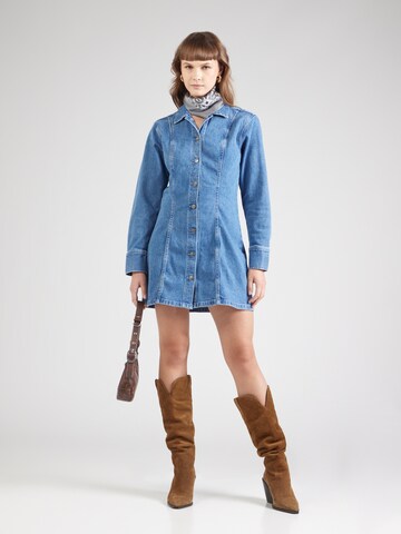 Abercrombie & Fitch Shirt dress in Blue