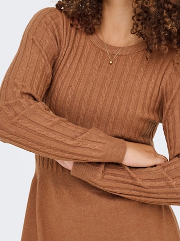ONLY - Vestido de punto 'ONLFIA' en marrón