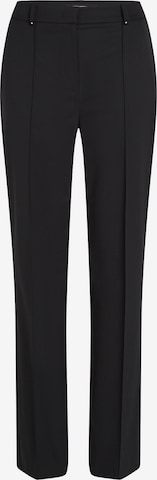 Karl Lagerfeldregular Hlače - crna boja: prednji dio