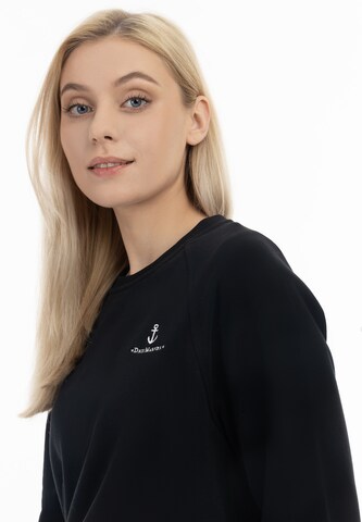 DreiMaster Maritim Sweatshirt 'Bridgeport' in Black