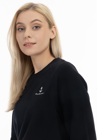 DreiMaster Maritim Sweatshirt 'Bridgeport' i svart