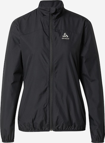 ODLO Athletic Jacket in Black: front