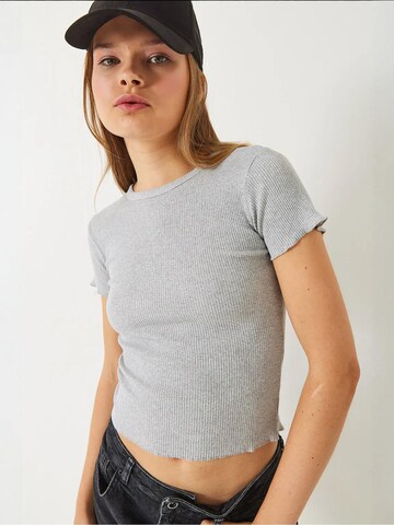 T-shirt Bianco Lucci en gris