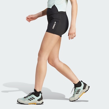 ADIDAS TERREX Skinny Sportovní kalhoty 'Multi' – černá