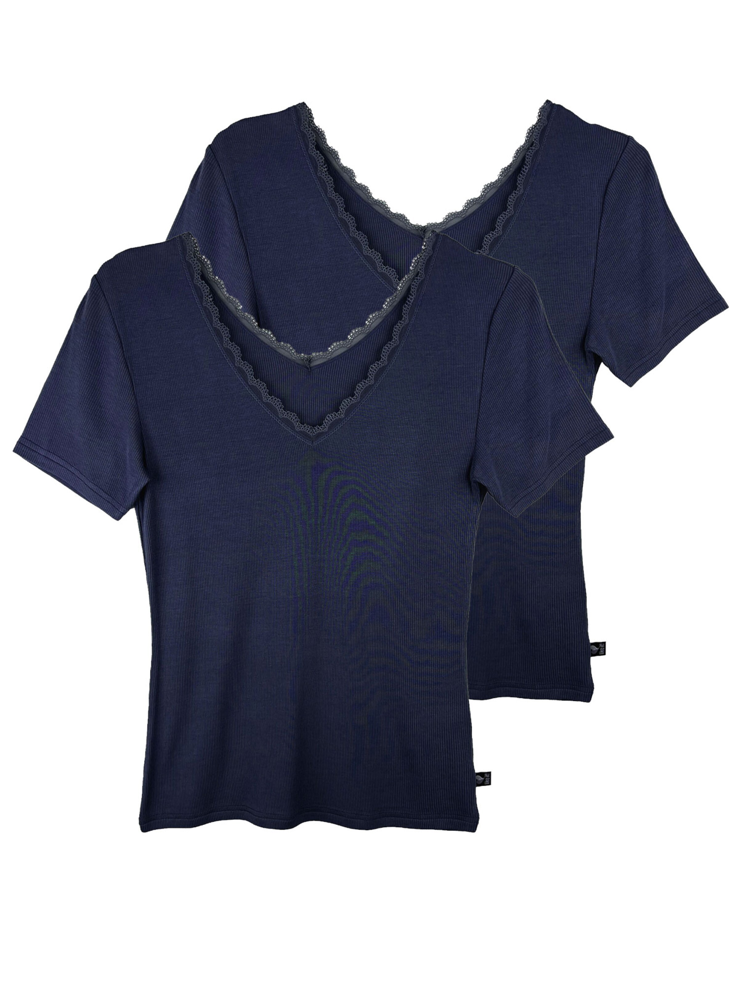 like it! Undershirt 'Jessy' in Blue: front