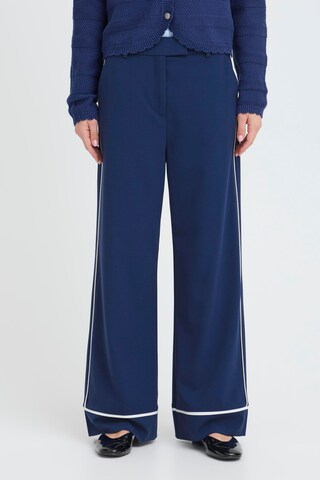 b.young Wide leg Trousers 'BYDanta' in Blue: front