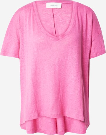T-shirt 'POBSBURY' AMERICAN VINTAGE en rose : devant