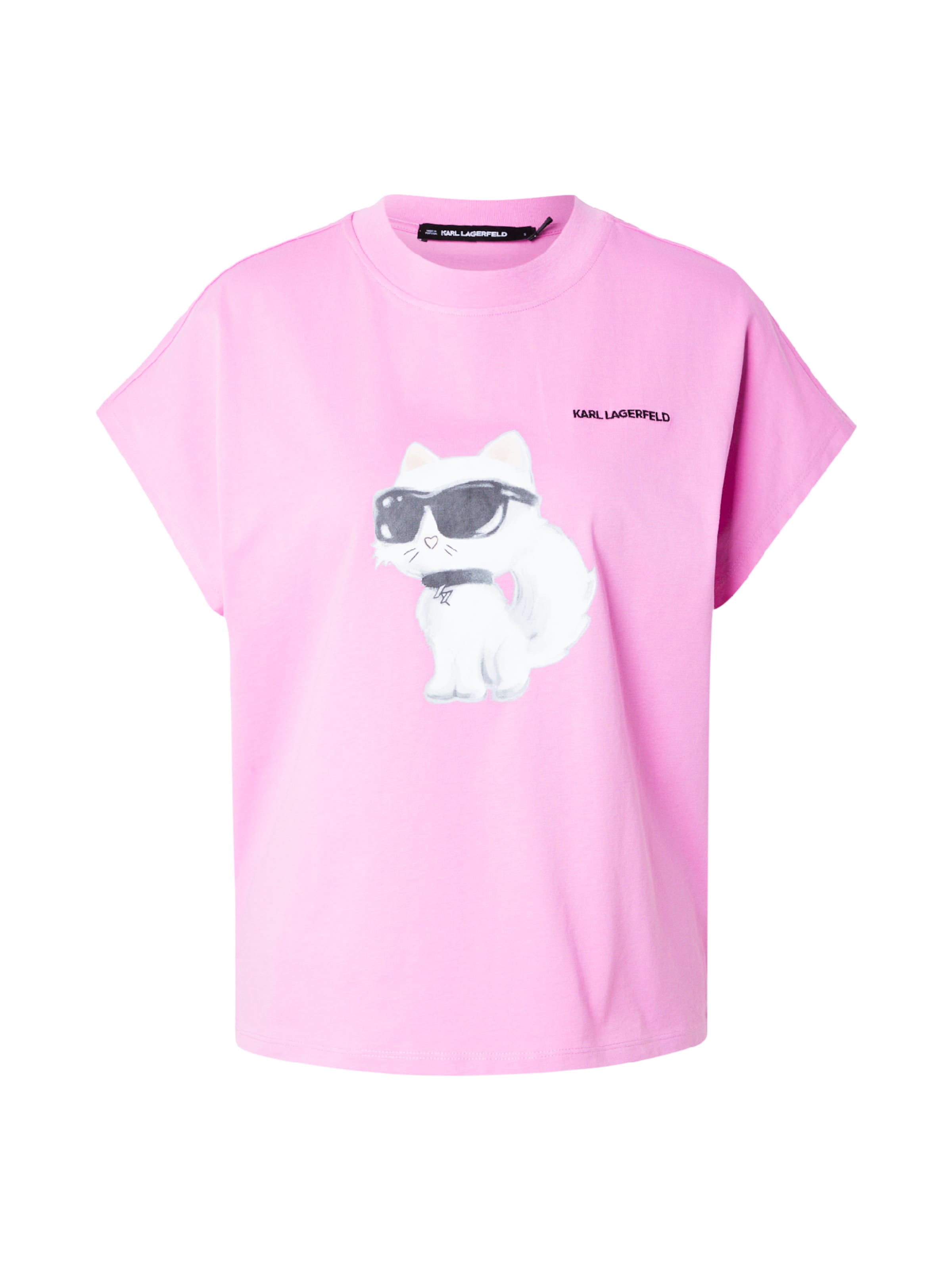 Karl Lagerfeld T-shirt 'IKON AQUARELLE' i rosa: framsida