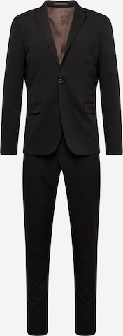 Lindbergh Regular Kostym i svart: framsida