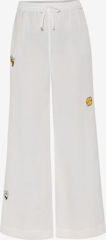 TATUUM Wide Leg Housut värissä valkoinen: etupuoli